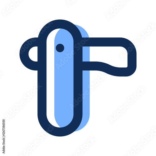 razor blade filled line icon