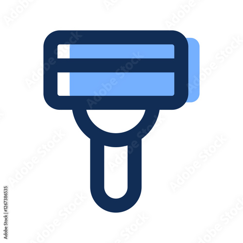 shaving razor filled line icon