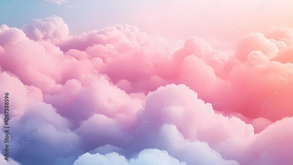 Fototapeta premium pink clouds in the sky