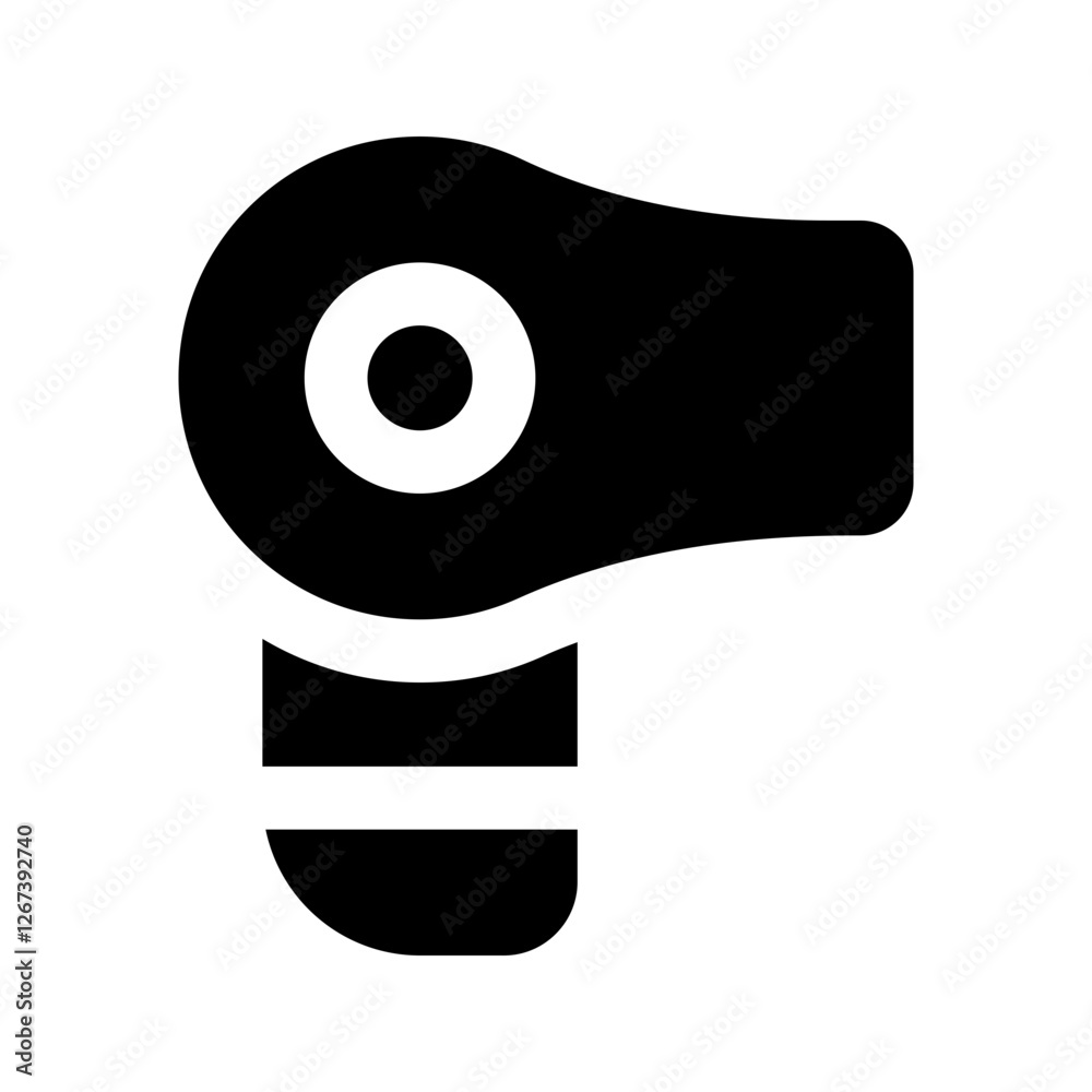 hair dryer glyph icon hair dryer glyph icon