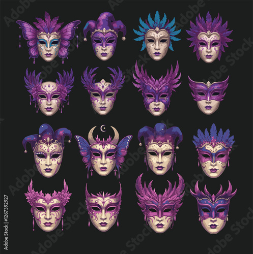 Fantasy Masks Set