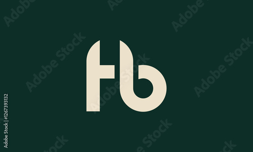 Hb monogram logo design
