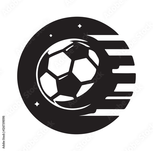 Football soccer sport team club logo silhouette vector illustration