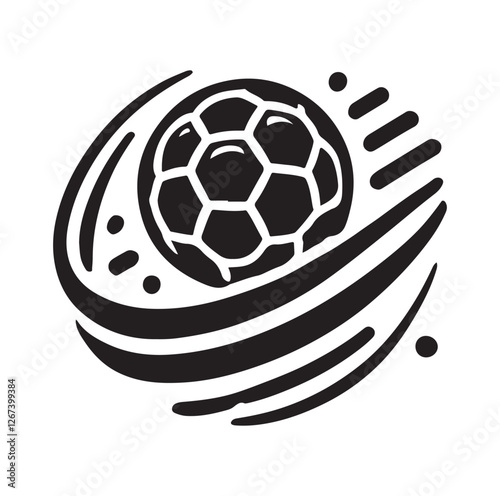 Football soccer sport team club logo silhouette vector illustration