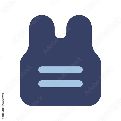 body armor flat icon