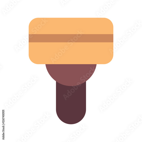 shaving razor flat icon