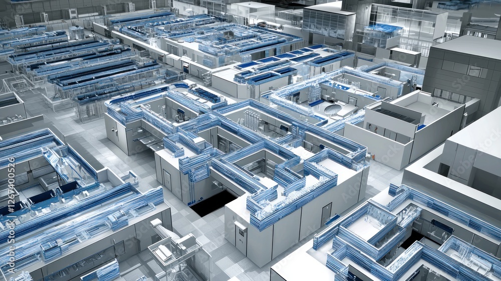 High-Tech Factory Interior Design Concept High-Tech Factory Interior Design Concept