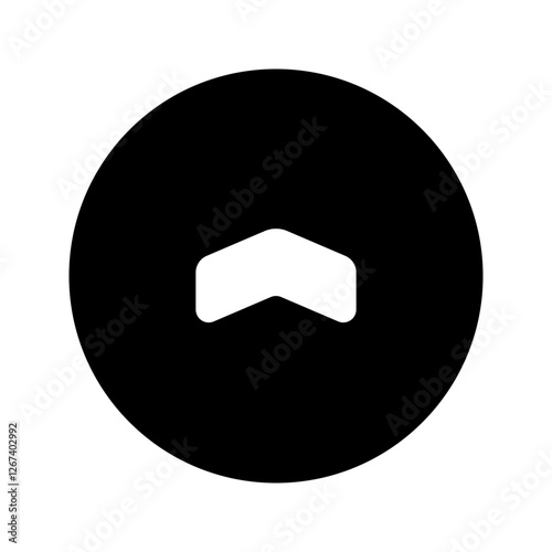 army rank glyph circular icon