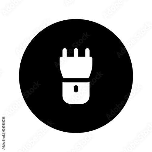 trimmer glyph circular icon