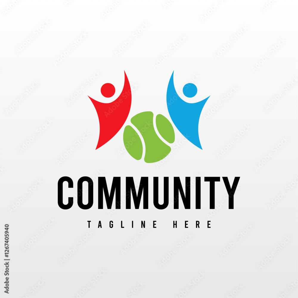 Fototapeta premium Community Logo Design Template