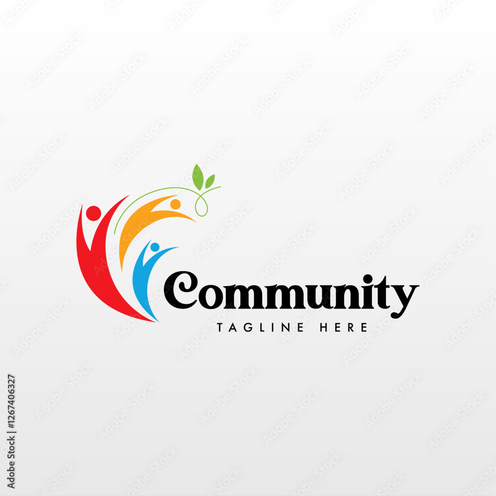 Fototapeta premium Community Logo Design Template