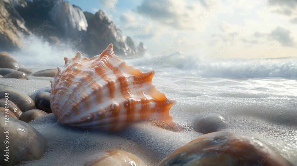 Whispering shells on the beach Whispering shells on the beach