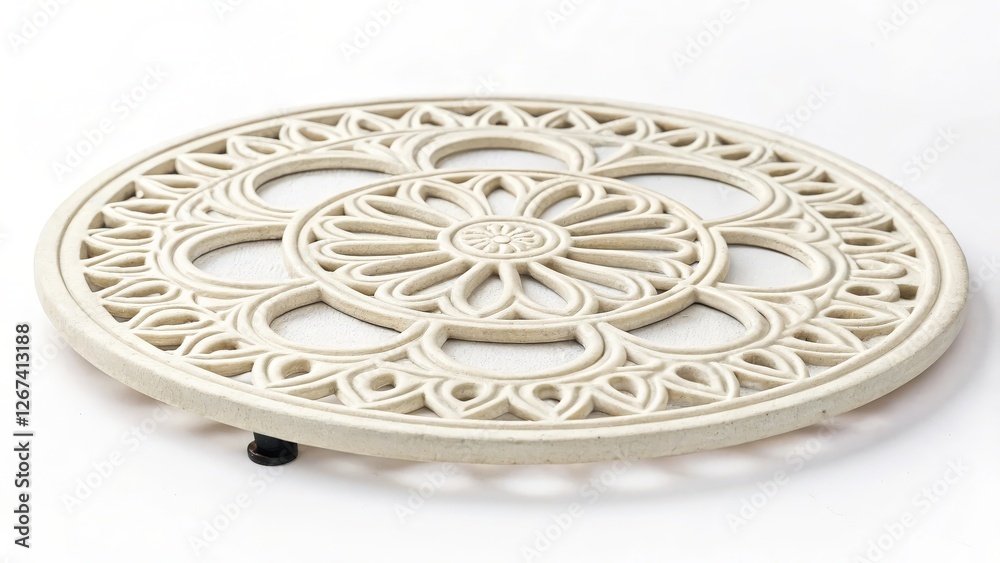 Fototapeta premium Round Decorative Metal Coaster