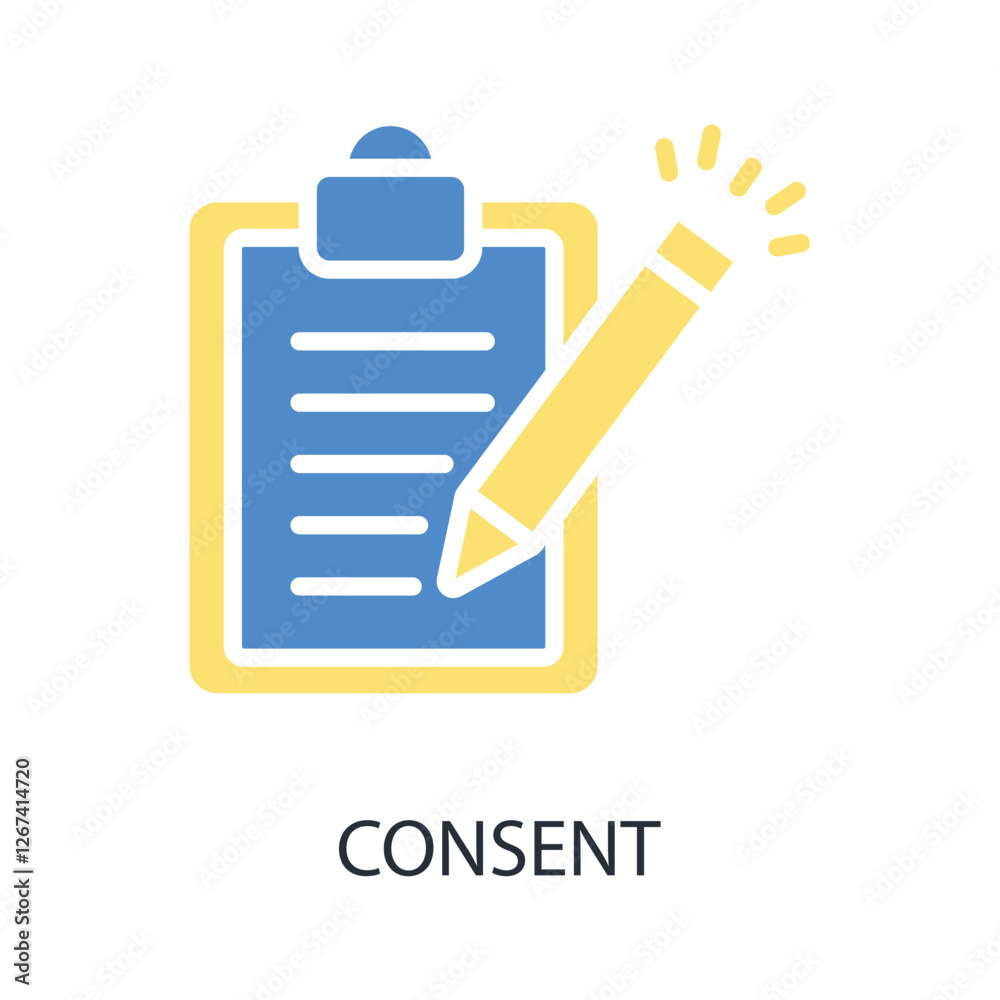 consent icon. vector.Editable stroke.linear style sign for use web design,logo.Symbol illustration. consent icon. vector.Editable stroke.linear style sign for use web design,logo.Symbol illustration.