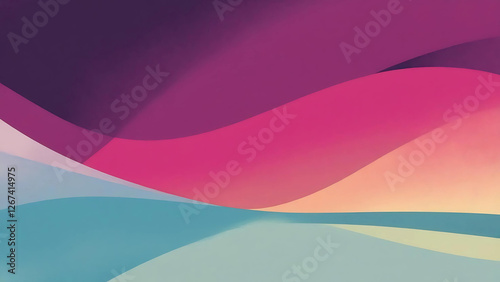 abstract colorful background with waves