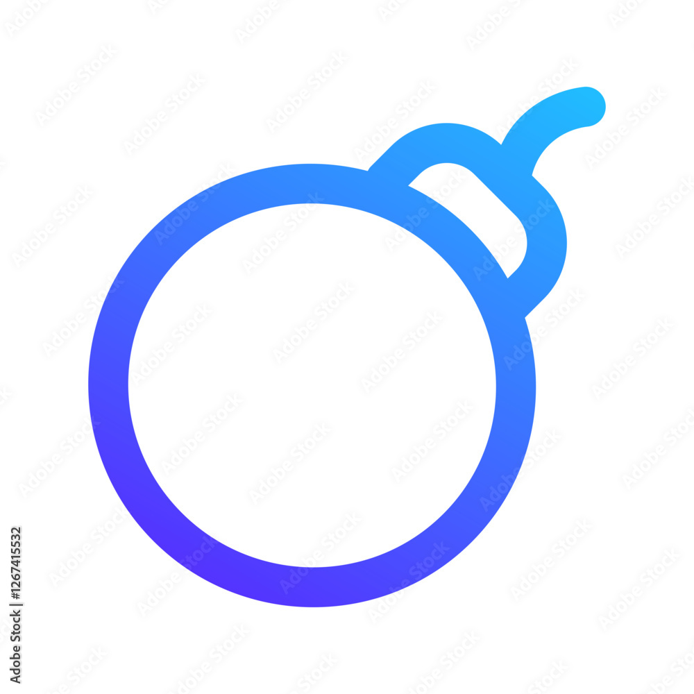 bomb gradient icon bomb gradient icon