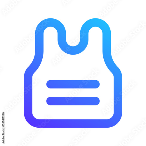 body armor gradient icon