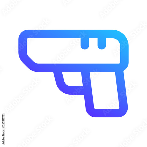 handgun gradient icon