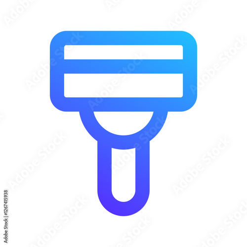 shaving razor gradient icon