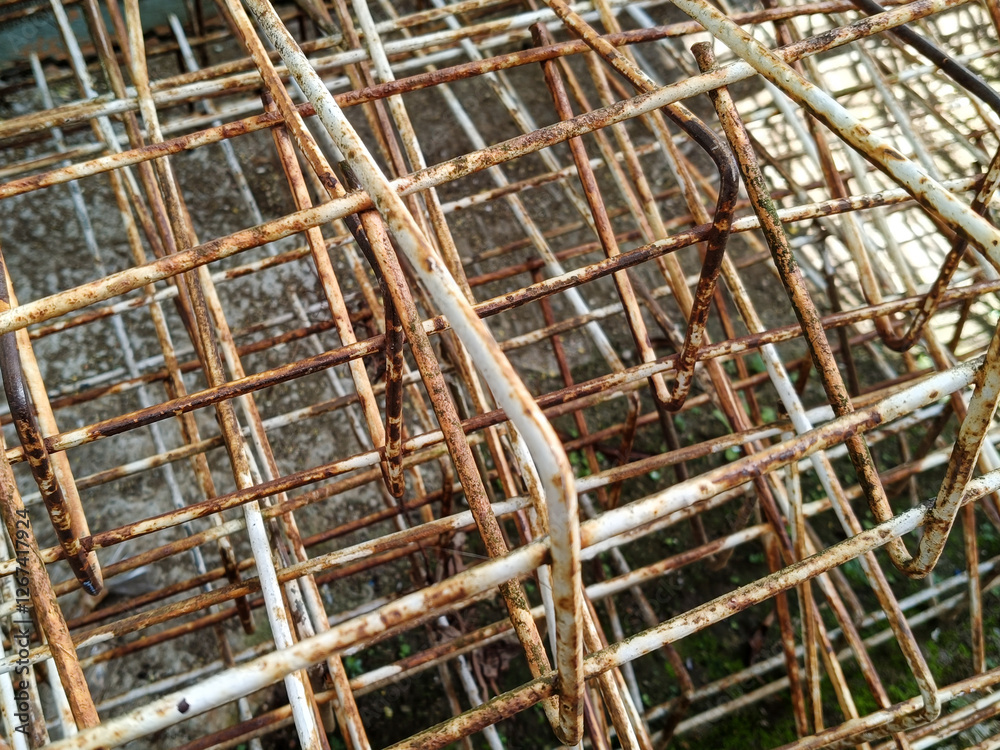 Abstract Close Up of Weathered Metal Grid Pattern with Corrosion and Rust Texture Abstract Close Up of Weathered Metal Grid Pattern with Corrosion and Rust Texture