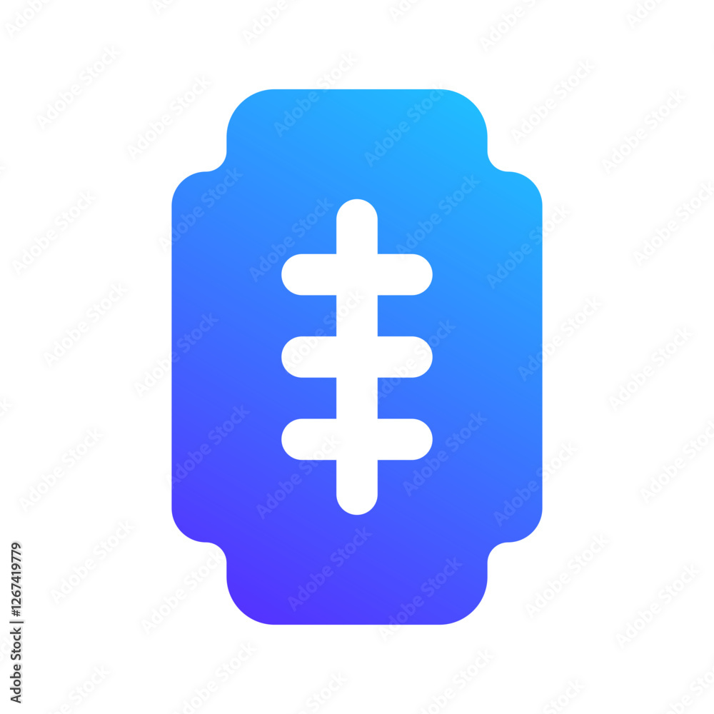 Fototapeta premium razor gradient fill icon