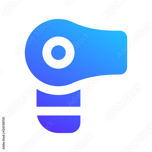 hair dryer gradient fill icon