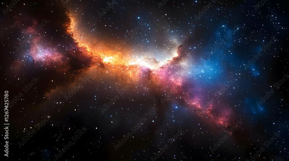 Fototapeta premium Colorful Nebula in Deep Space