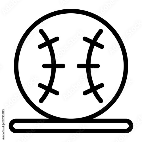 This Baseball icon is suitable for Baseball Sport