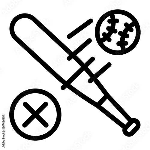 This Strike icon is suitable for Baseball Sport