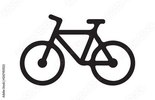 bicycle icon, Bike Icon of a bicycle on a white backdrop.Flat bicycle icon as symbol for web page design sity transport or sport travel. Vectoreps 10 