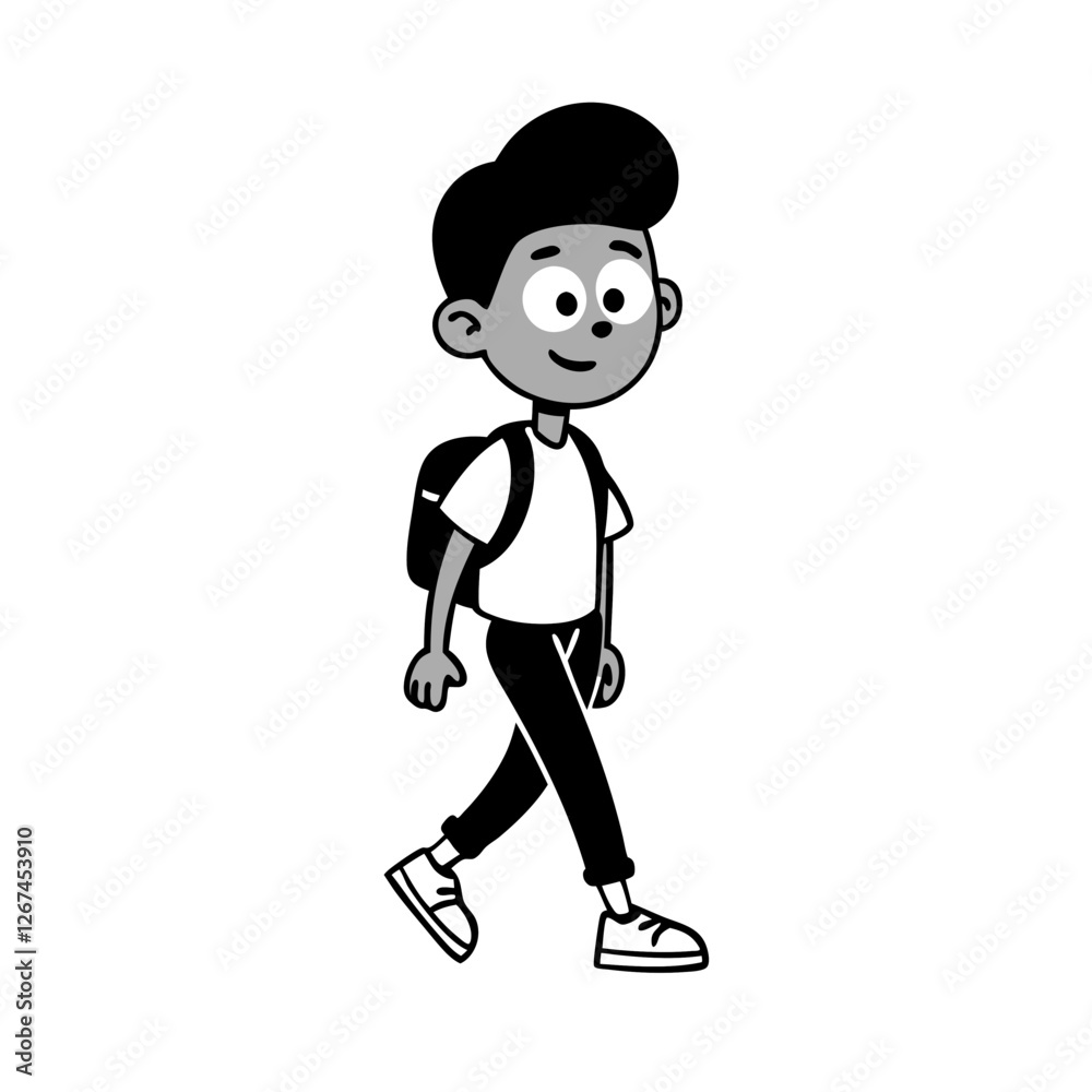 boy with a backpack boy with a backpack