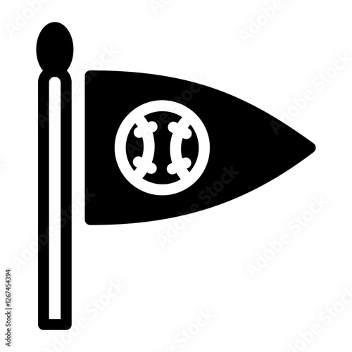 This Baseball Flag icon is suitable for Baseball Sport
