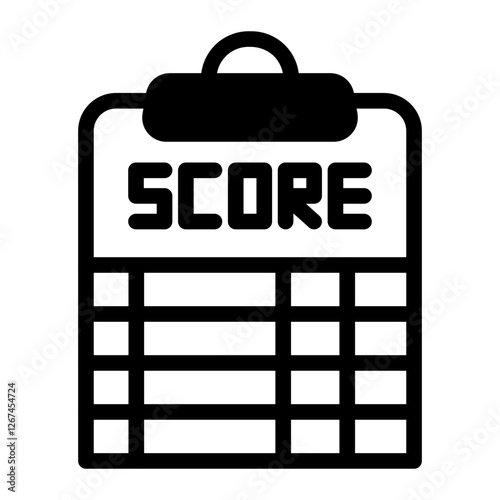This Scorecard icon is suitable for Baseball Sport