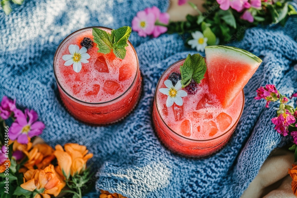 watermelon Agua fresca cocktail