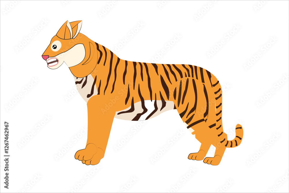 Tiger cartoon vector illustration Tiger cartoon vector illustration