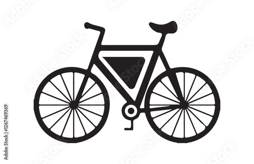 bicycle icon, Bicycle vector icon. Concept of cycling.Professional Rider on Cycle Sport Race Symbol. Vector illustration eps 10 photo