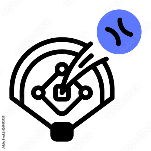 This Home Run icon is suitable for Baseball Sport