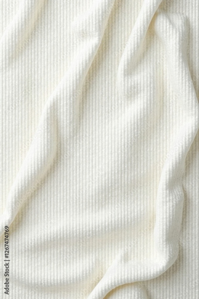 Fototapeta premium Soft vintage white cloth texture with subtle weave, seamless background, smooth surface