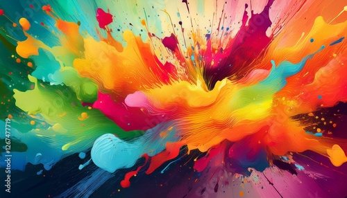 colorful splatter background