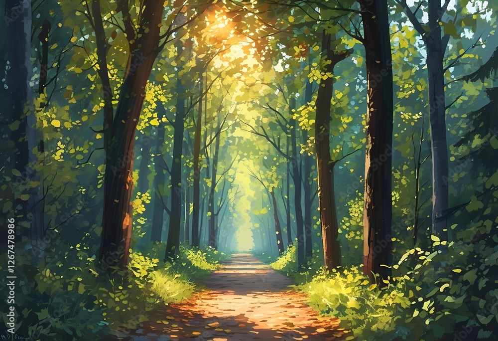 Obraz premium tranquil serene lakeside