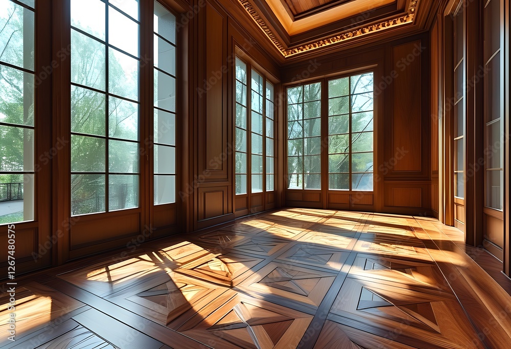 Fototapeta premium parquet floor