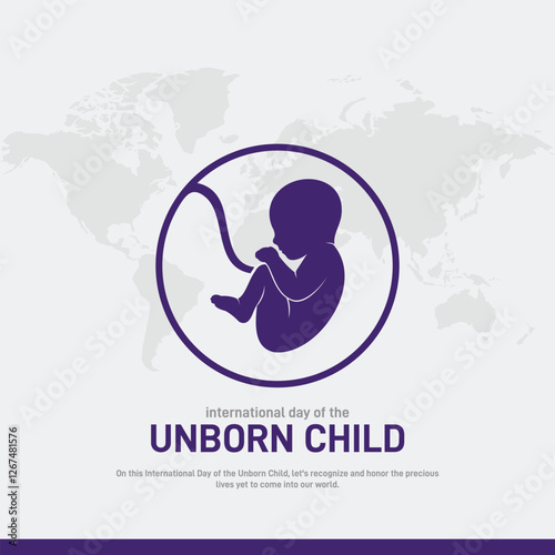 international day of the unborn child creative banner, poster, social media post, postcard, background, web banner, template, cover, backdrop design etc.