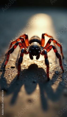 Spider's legs stretching out of the shadows, dark, shadows, arachnid