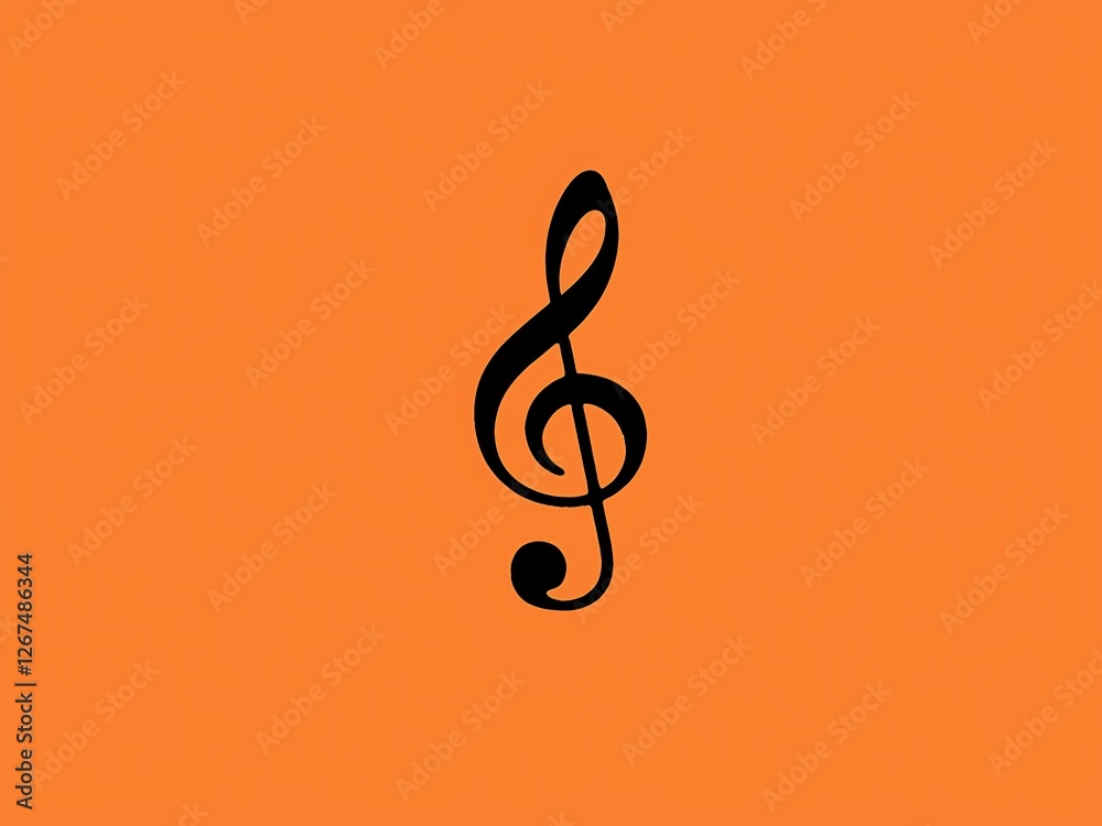 Fototapeta premium treble clef