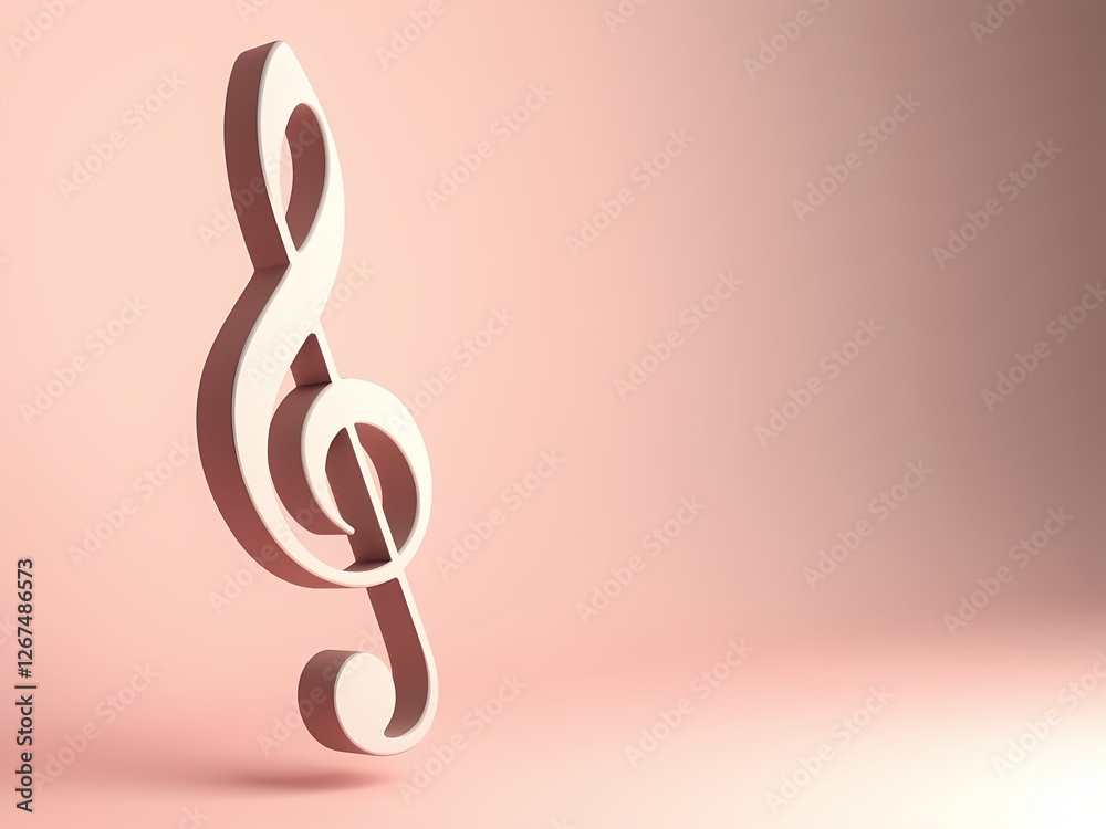 Fototapeta premium treble clef