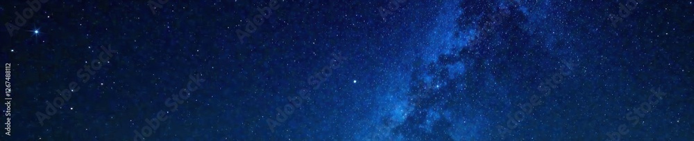 Obraz premium starry night sky with twinkling stars on dark canvas, celestial, galaxy, night scene