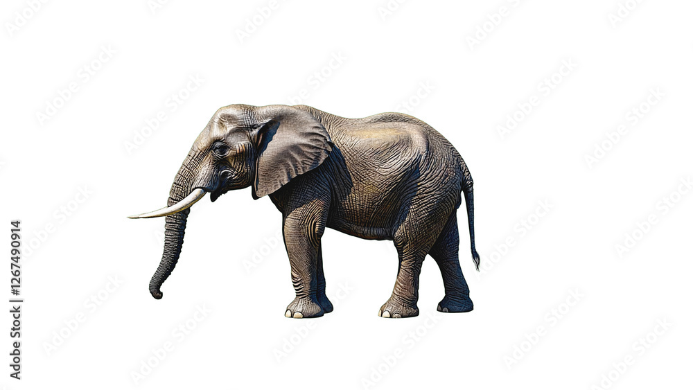 Obraz premium elephant isolated on white