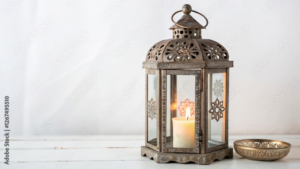 Obraz premium Ornate Lantern with Candle