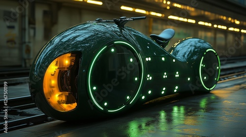 Futurist Monorail Concept Car