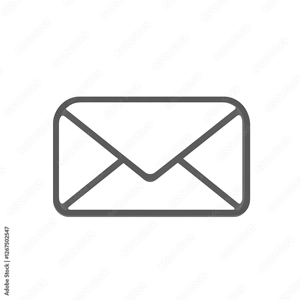Simple Gray Envelope Icon Graphic Design Simple Gray Envelope Icon Graphic Design